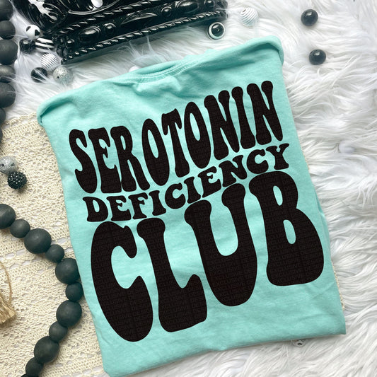 Serotonin Deficiency Club Comfort Colors T-Shirt graphic t-shirt Relentless Threads Apparel Co. S MARGARITA 