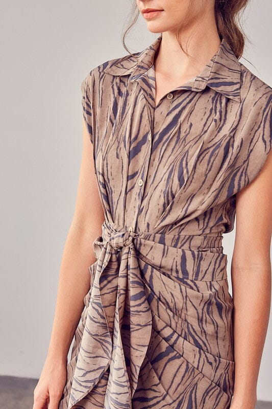Show Them Off Print Tie Dress wrap dress Do + Be Collection 