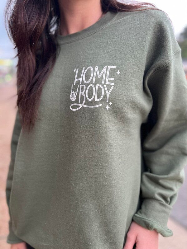 The Homebody Club Sweatshirt graphic sweatshirt Poet Street Boutique 